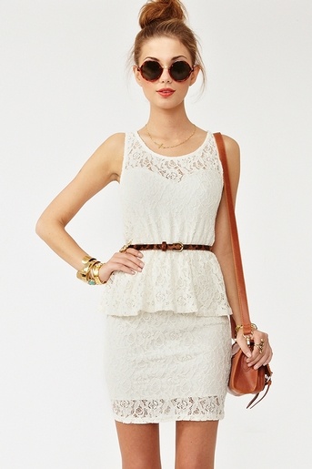 lace peplum dress from the nasty gal collection